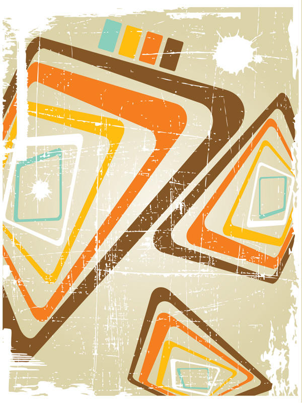 free vector Old posters retro vector background